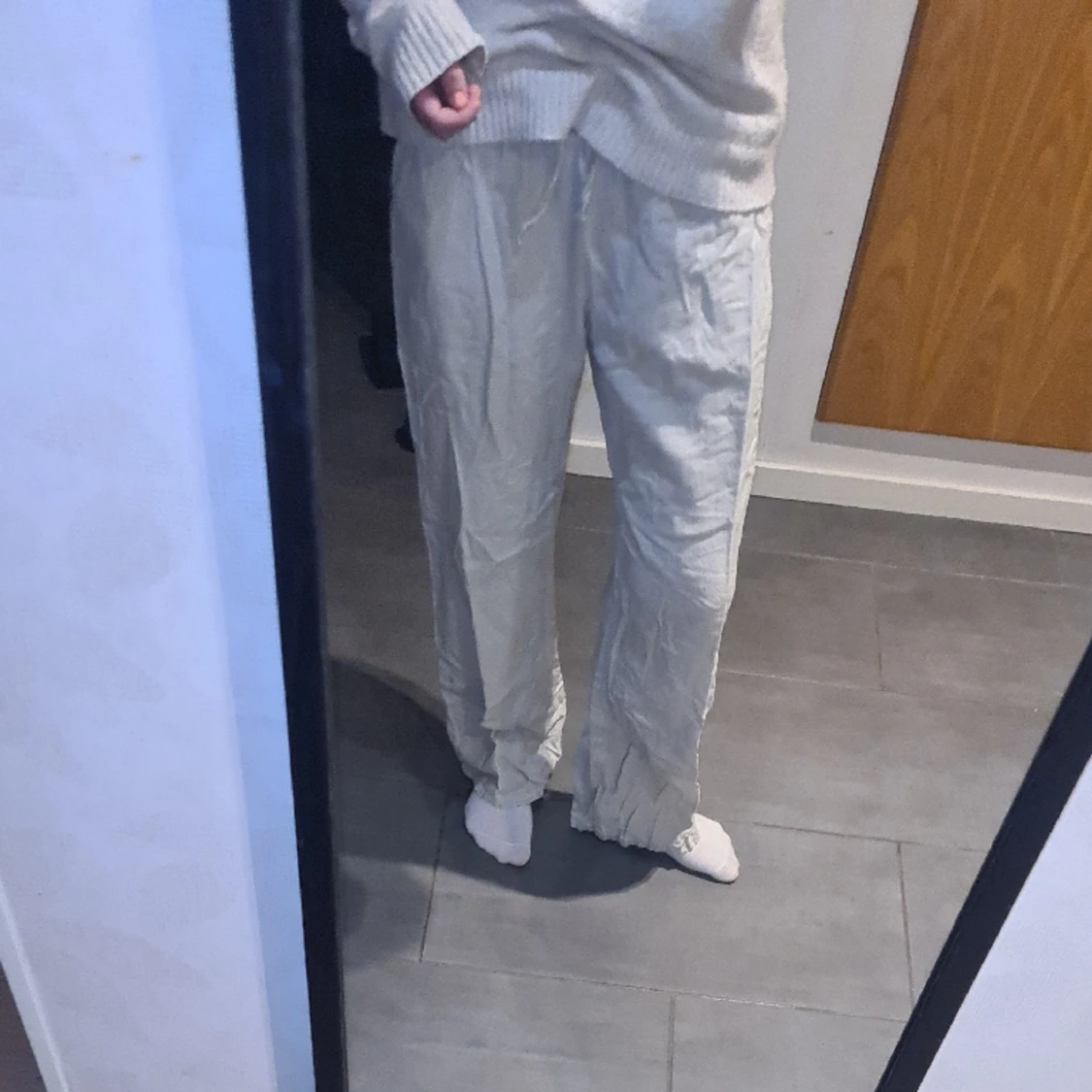 Linnebyxor begie - 90