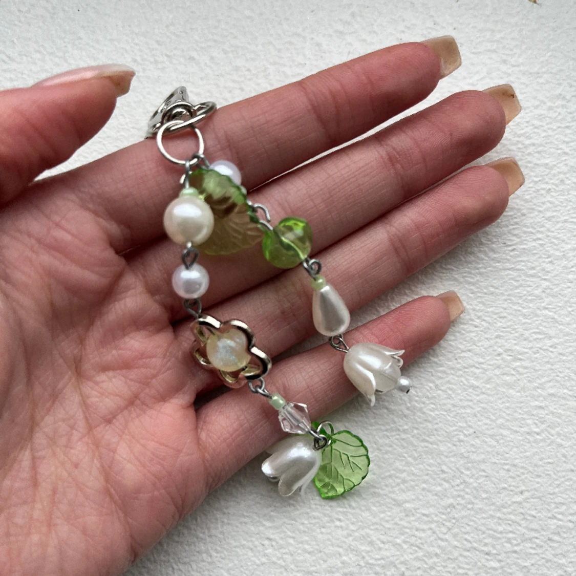 nyckelring med blommor  - 90