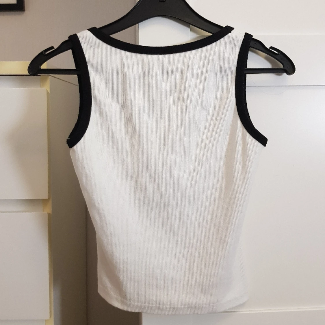 Vitt linne med tryck - 91