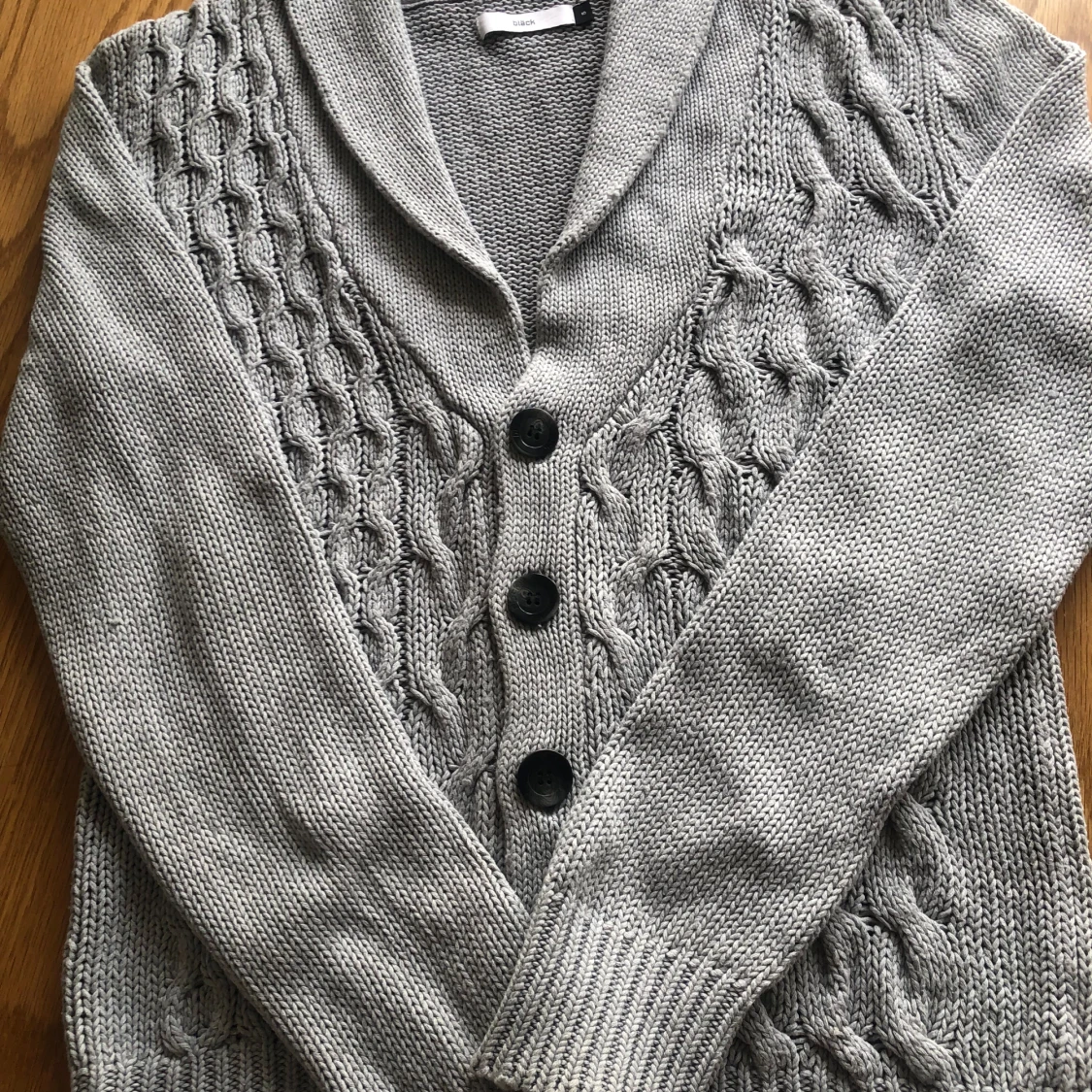 Grå kofta strlk small - 90