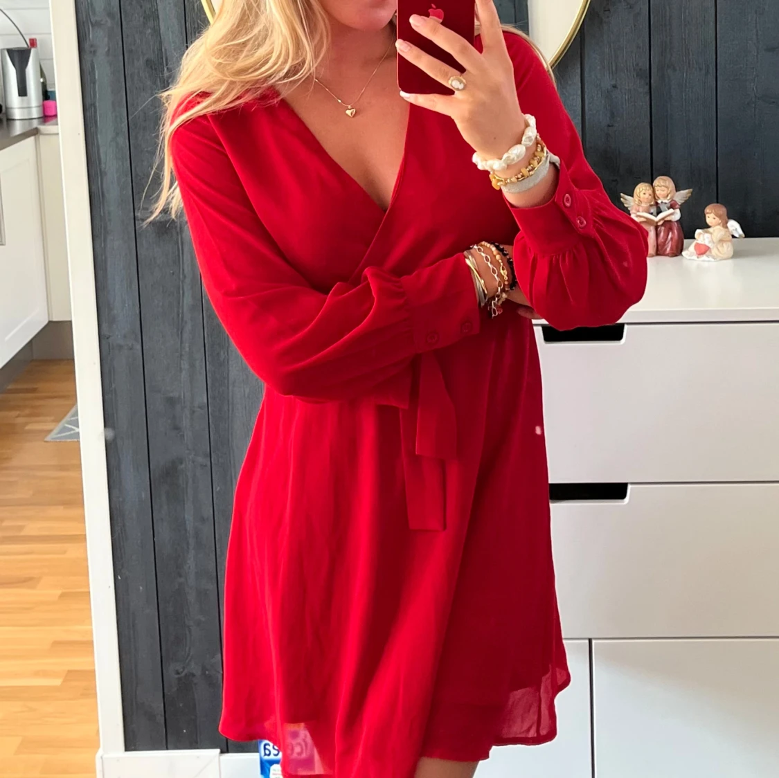 Röd klänning - 90