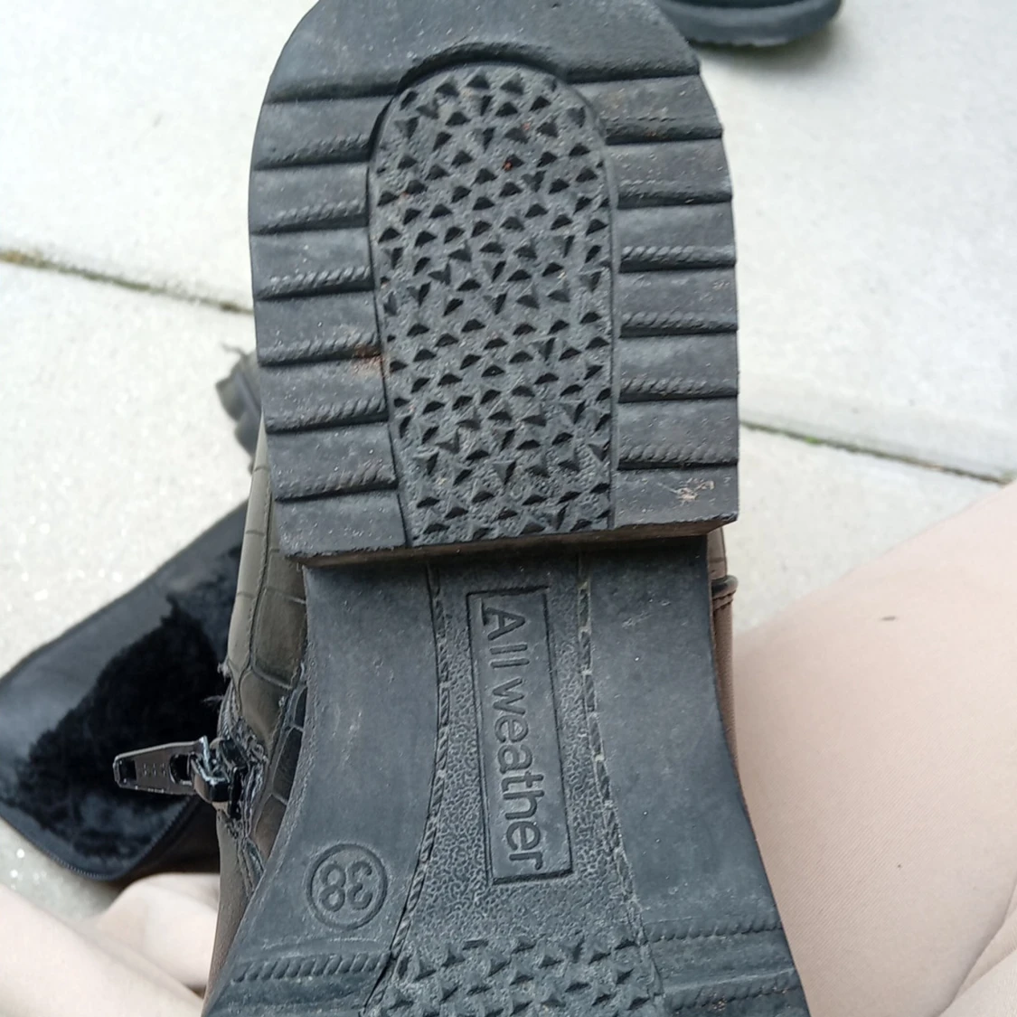 Snygga svarta Boots  - 91