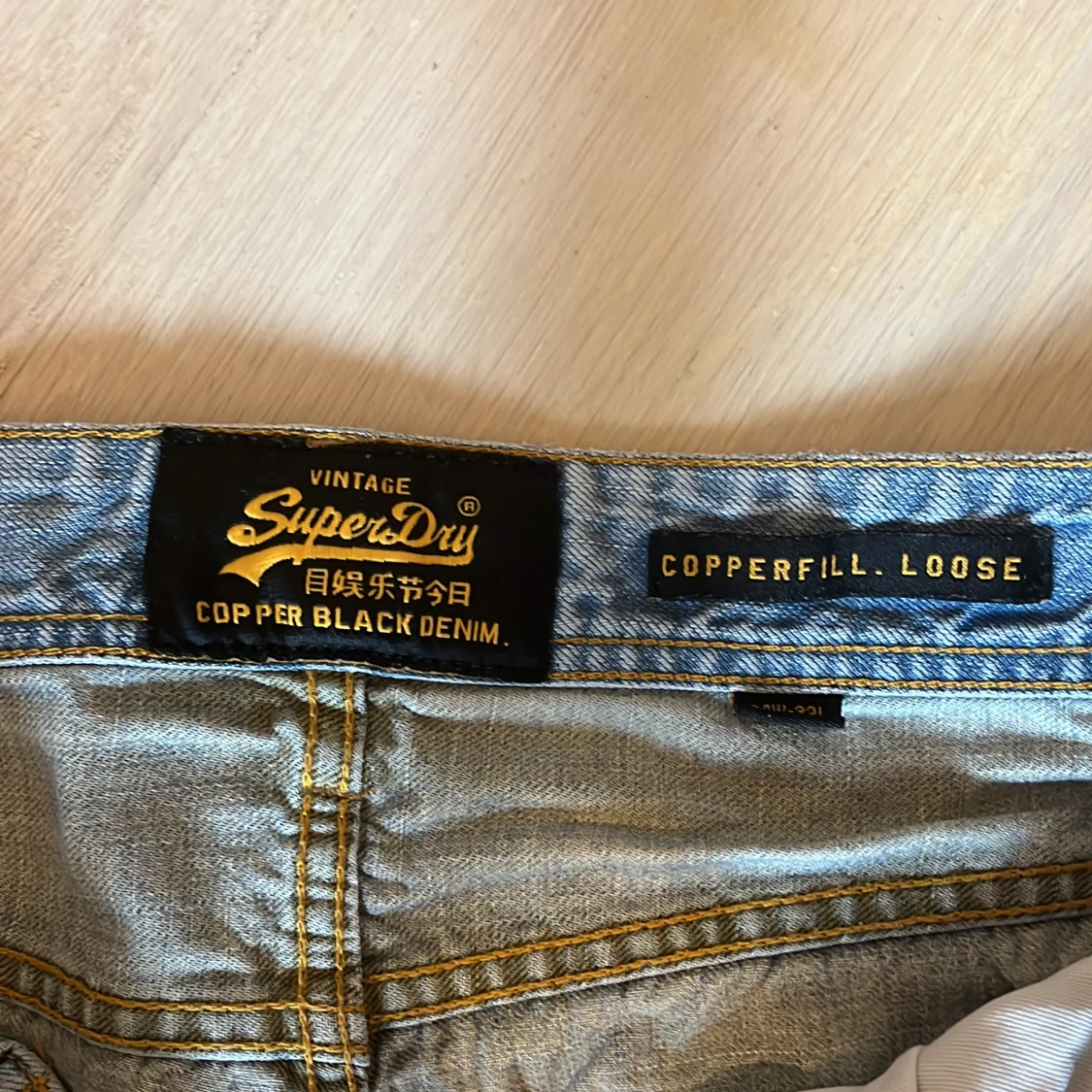 Ljus blåa vintage SuperDry jeans - 91