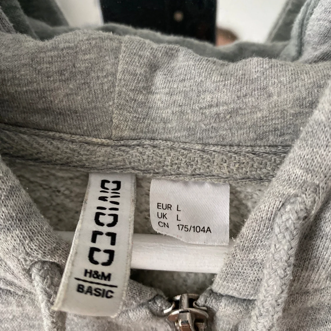 Grå zip tröja - 91