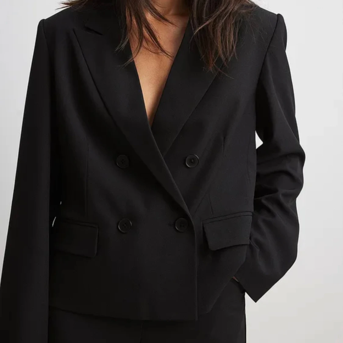 Svart oanvänd kavaj