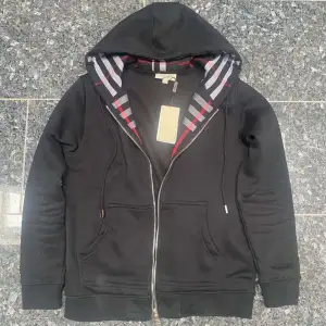 burberry zip hoodie black