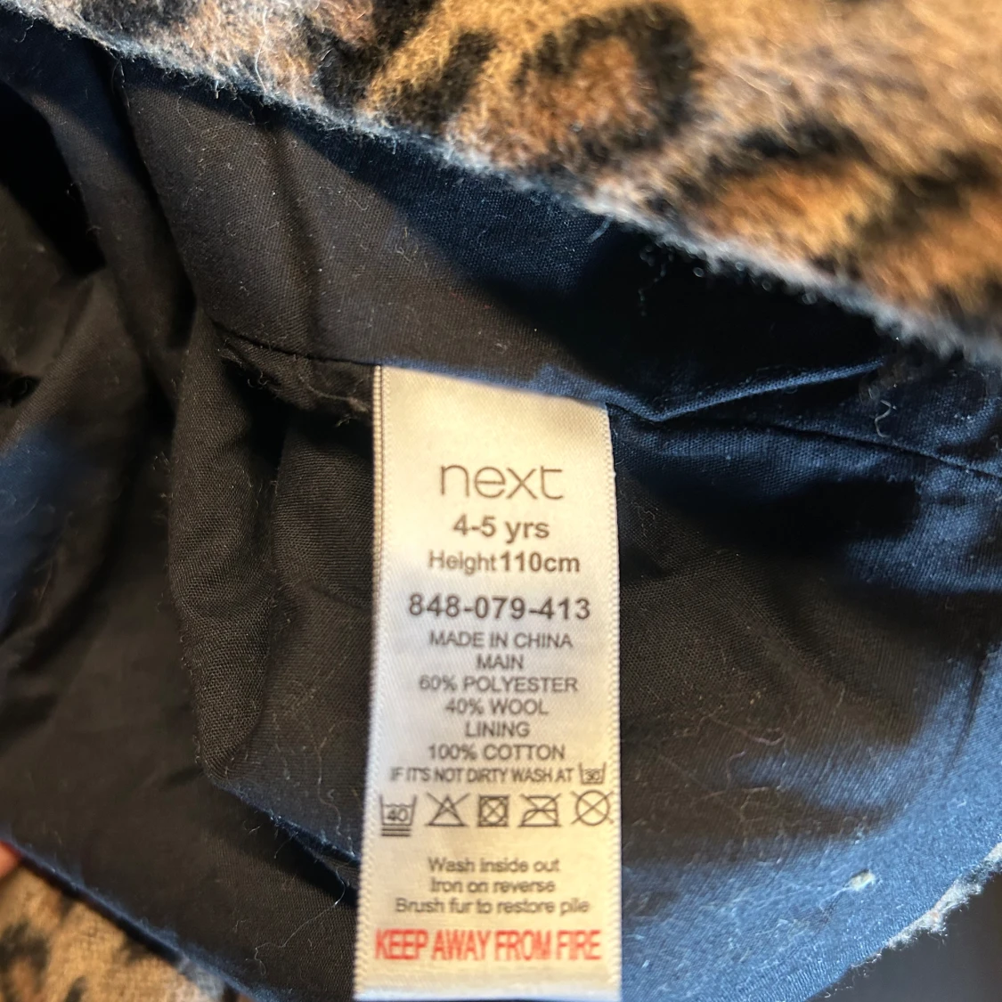 Barnkappa i leopard - 91