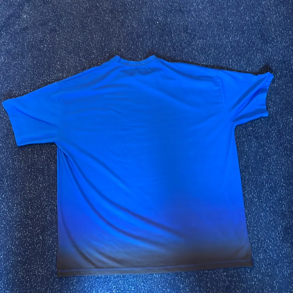 Stylish Blue Official Billie Eilish Merch, storlek Medium, Loose fit, Oversized fit. Köpt från officiella hemsidan vid kollektionsläpp 2020.  Bra kvalitet, inte speciellt använd, fortfarande i fint skick! Priset kan förhandlas.. T-shirts.