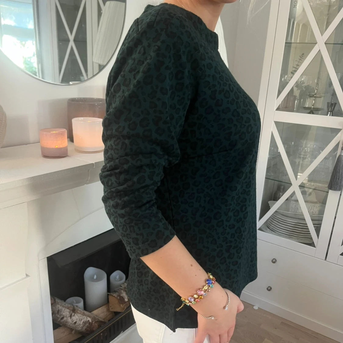 Leopard mönstrad tröja - 90