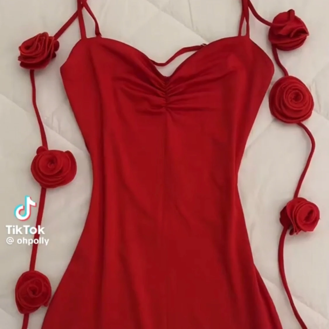 Oh polly - alla hjärtans dags kollektion röd klänning  - 90
