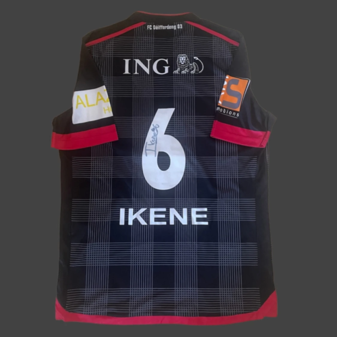 Differdange03 match worn shirt ”Firad Ikene signerad ” - 90