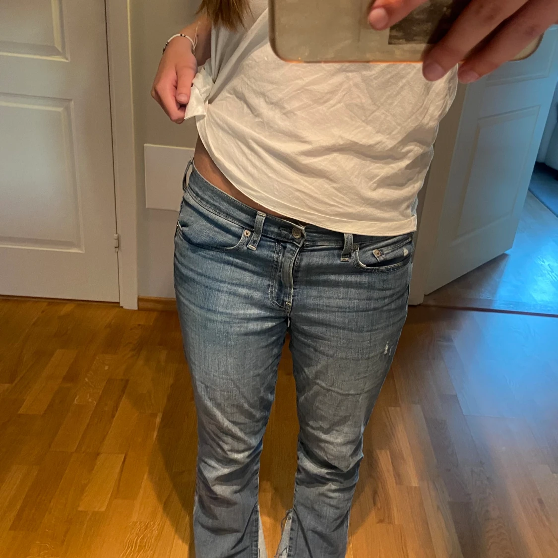 Omsydda bootcut jeans GAP