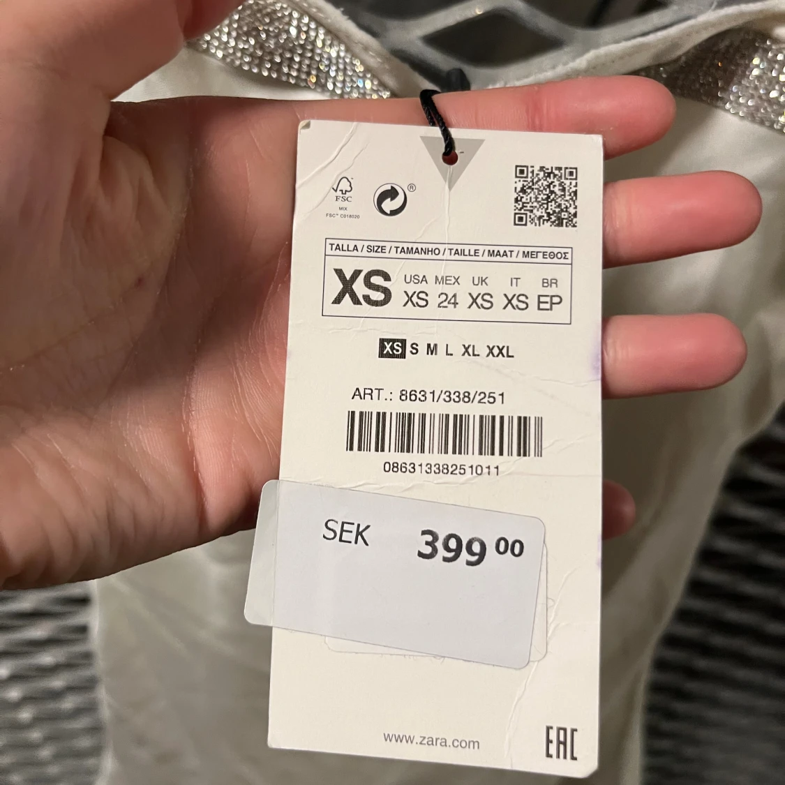 Zara vit klänning - 90