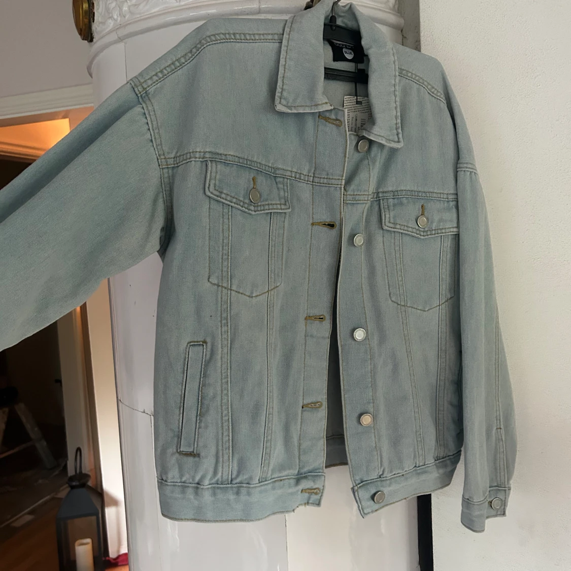 ljusblå jeansjacka - 90