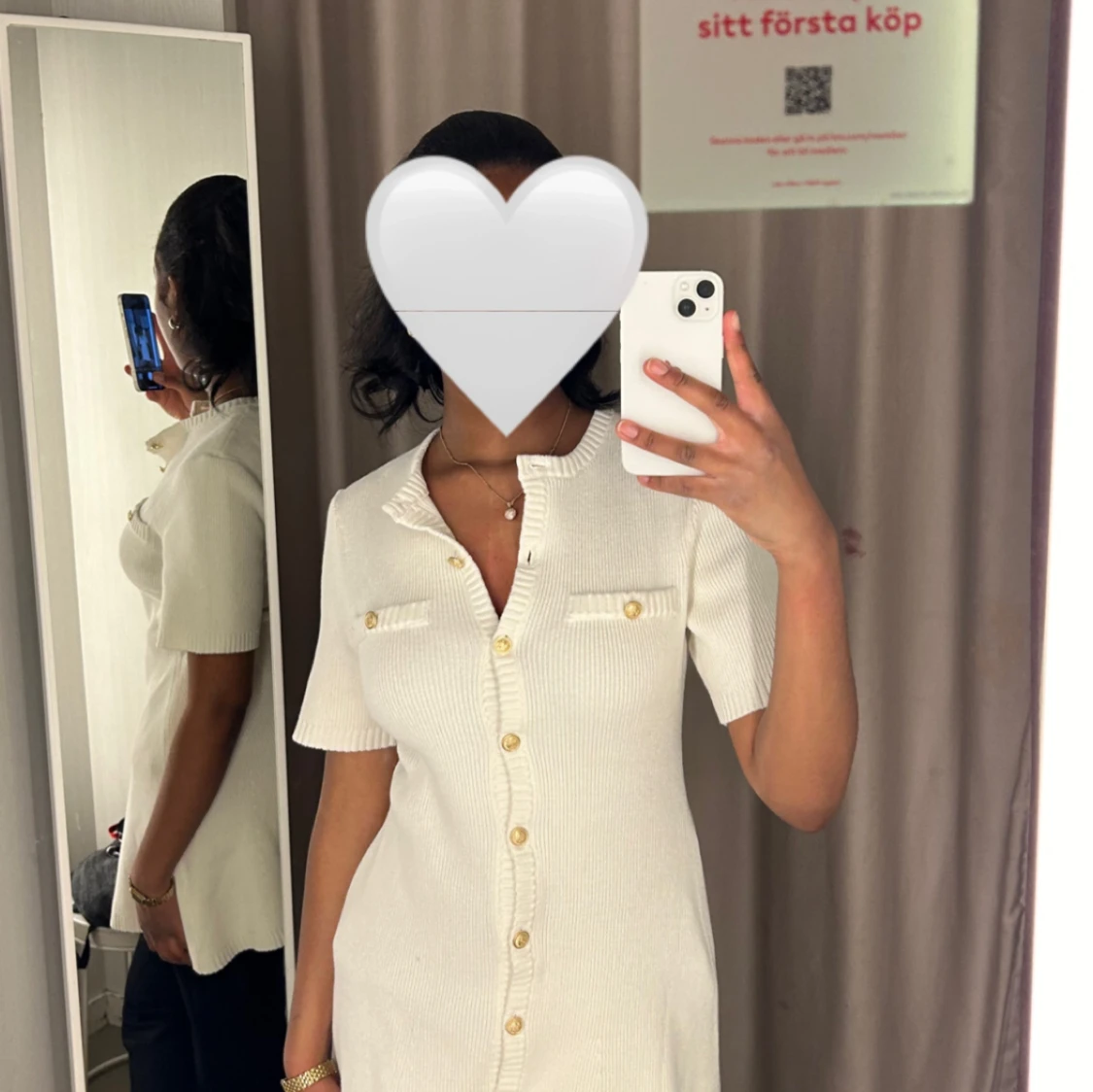 STICKAD KLÄNNING H&M