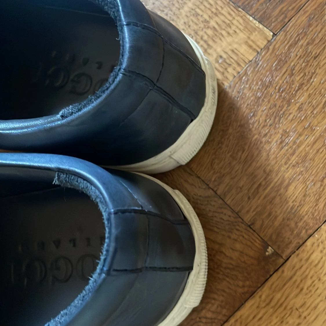 Navy lädersneakers Boggi - 91