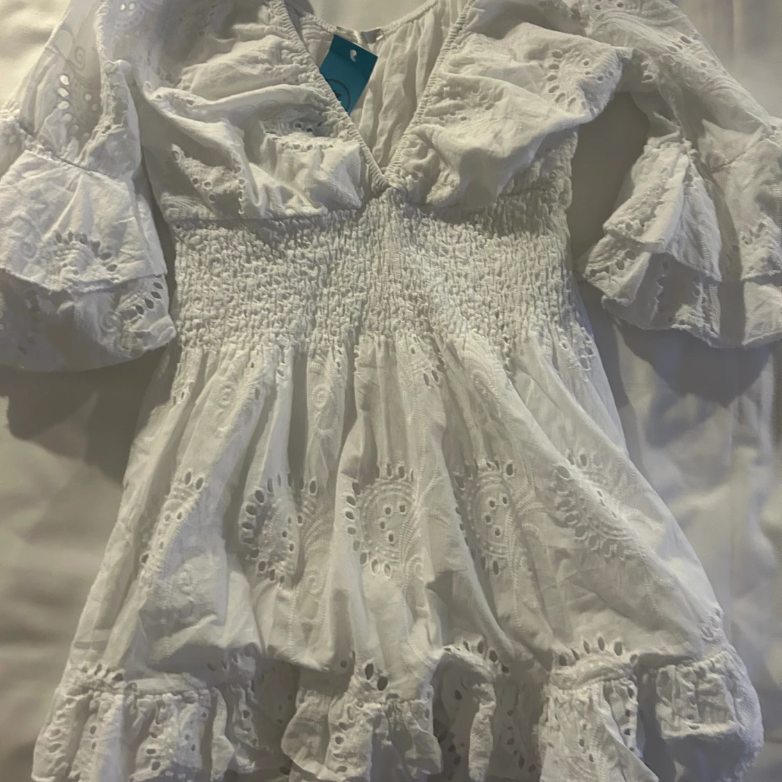 Vit sommarklänning  - 90