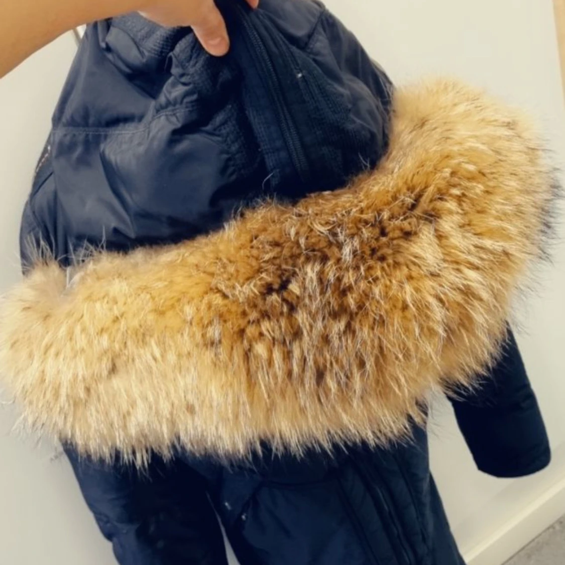 Äkta Svart lång dunjacka från Parajumper  Longbear L - 90