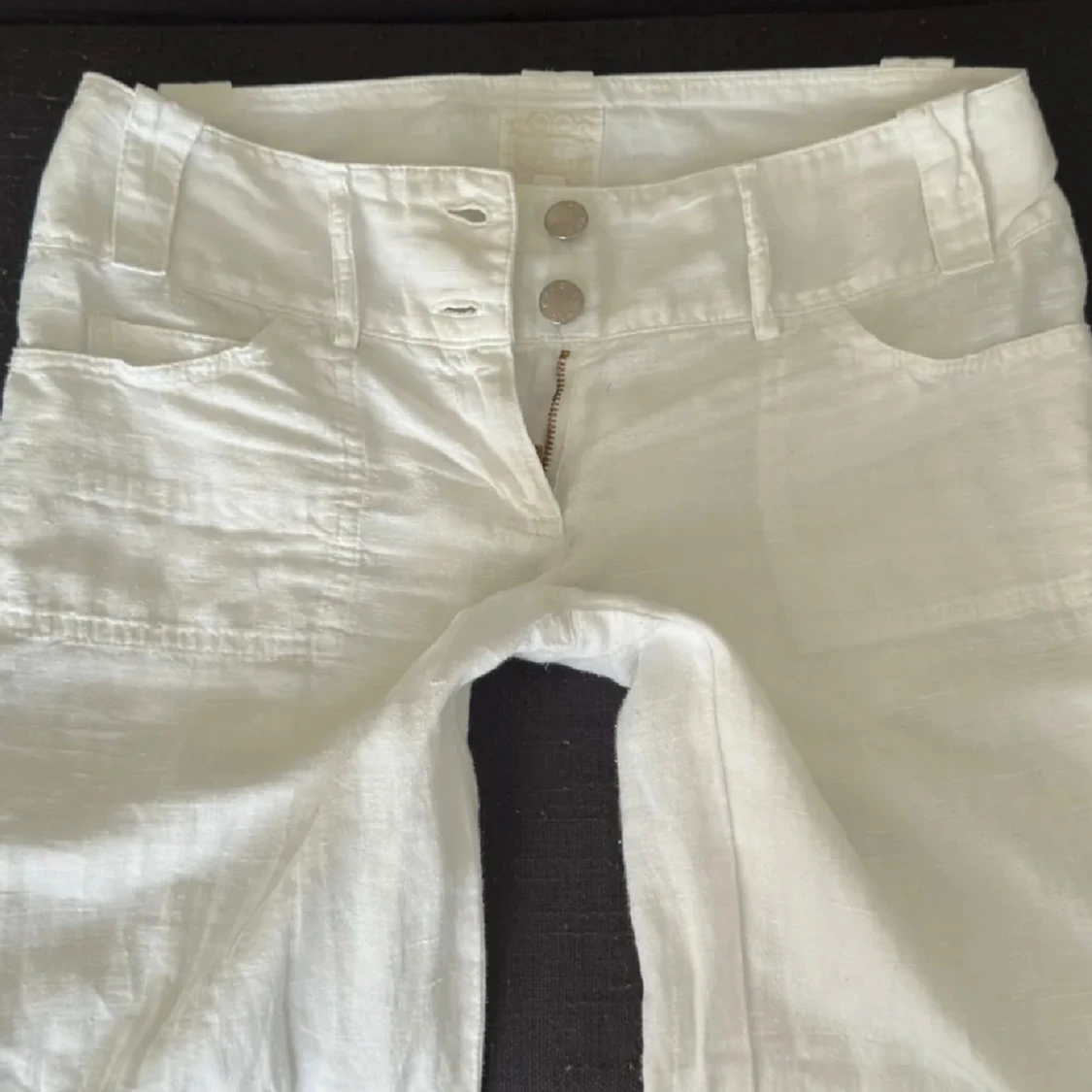 Lågmidjade linnebyxor  - 90
