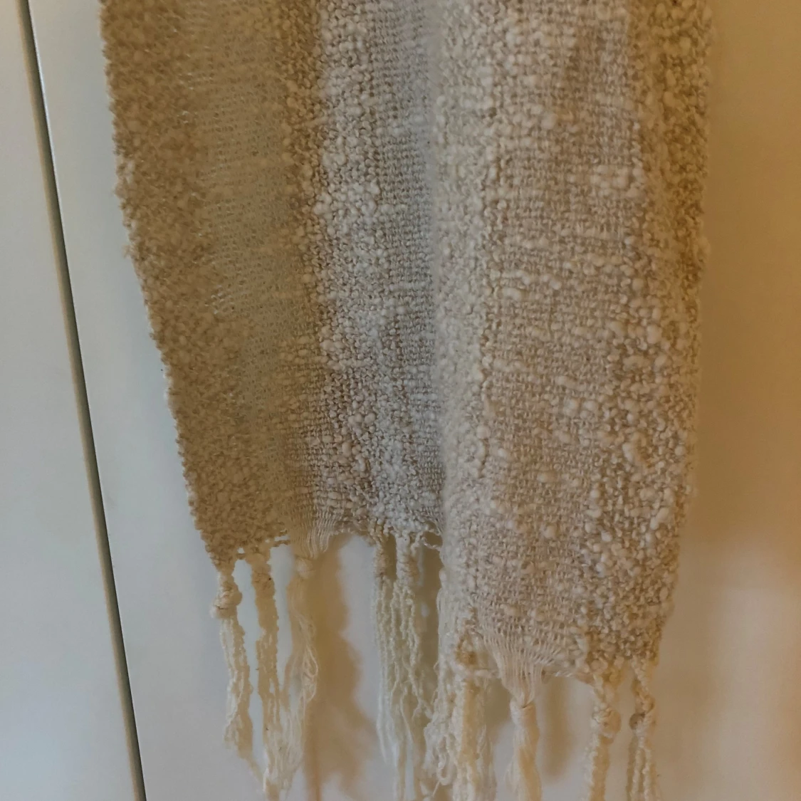 Beige linnesjal  - 91