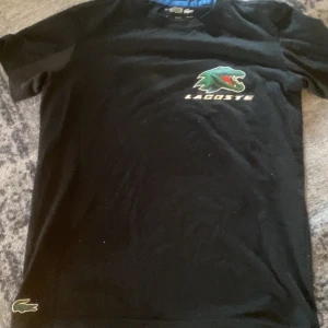 Lacoste sporttröja - Använd få gånger, OBS! Det har råkat komma en pytteliten orange klorin fläck på baksidan av axeln. Pris kan diskuteras 
