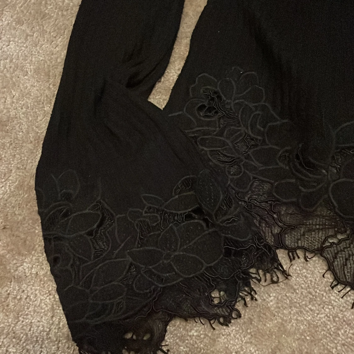 Långärmad med spets  - 90