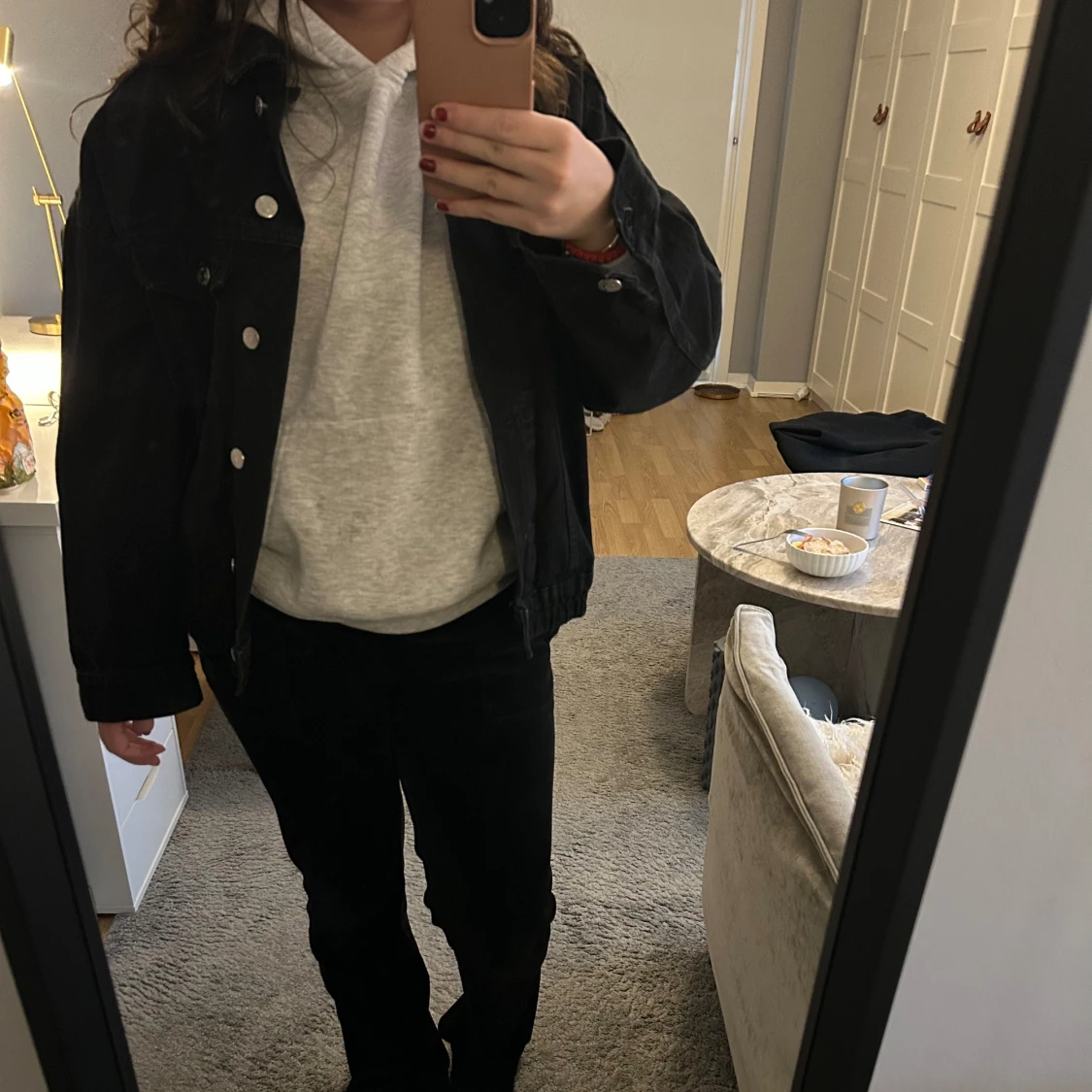 Svart jeansjacka  - 91