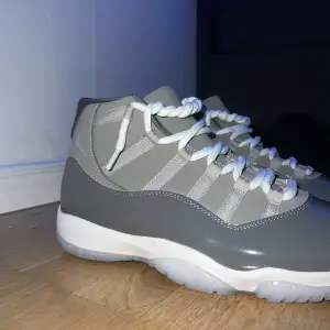 Jordan 11 cool grey. Använda 1 gång. Med box. Storlek 46 passar 45 också. Priset kan diskuteras 