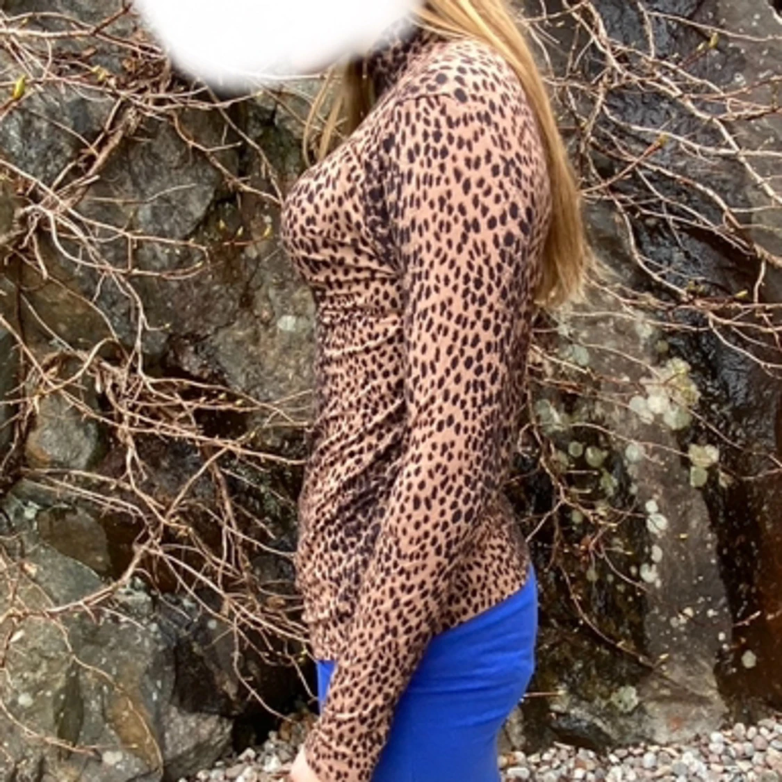 Leopard mönstrad tröja🤎 - 90