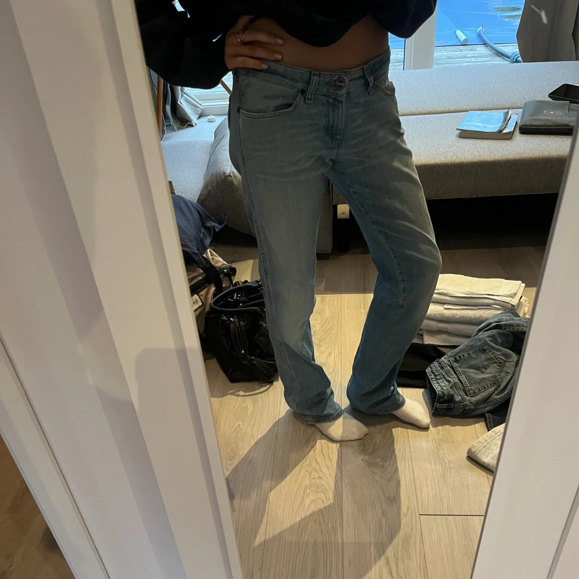 Lågmidjade jeans - 90