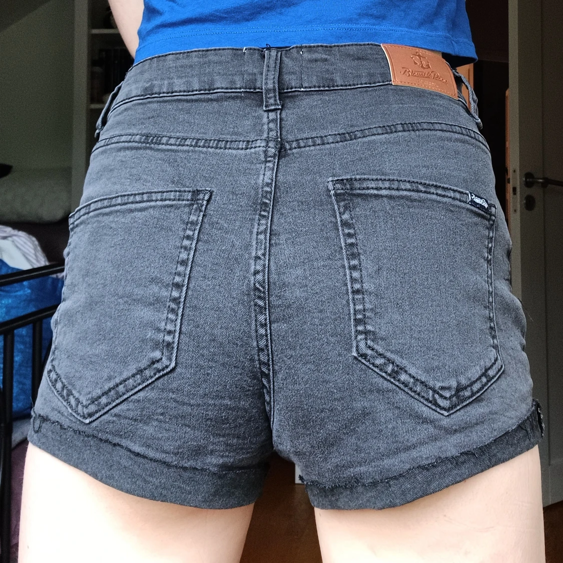 Svarta jeansshorts🩷 - 1