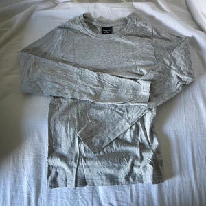 Långärmad T-shirt  - Grå långärmad T-shirt från dollarstore. Storlek 158/165 men passar xxs/xs. Säljer för att jag har växt ur den💗