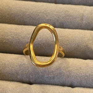 Guld ring - Jättefin ring!! Rostfritt stål och justerbar