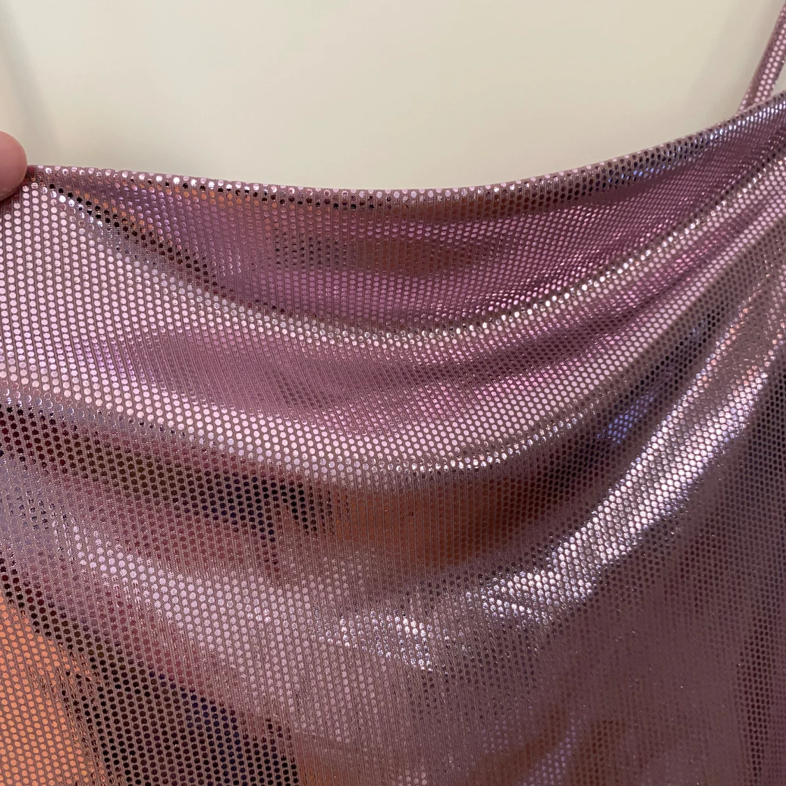 Rosa glittrig klänning  - 90