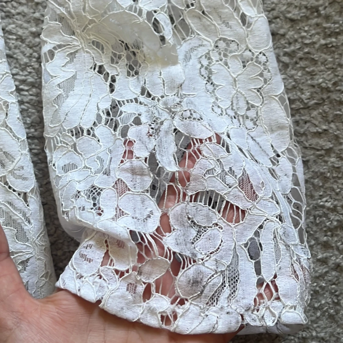 Vit spetsklänning  - 91