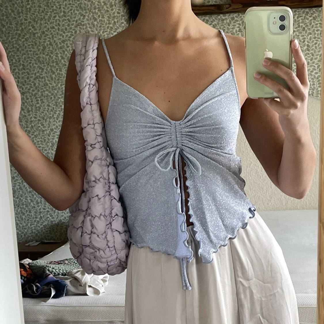 Glittrig Y2K topp - 91