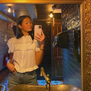 Zara blus  - Vit Zara blus, storlek s 🤍🤍🐚