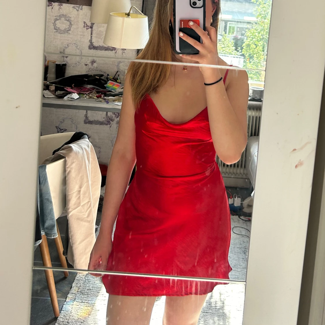 Motel rocks satinklänning - 90