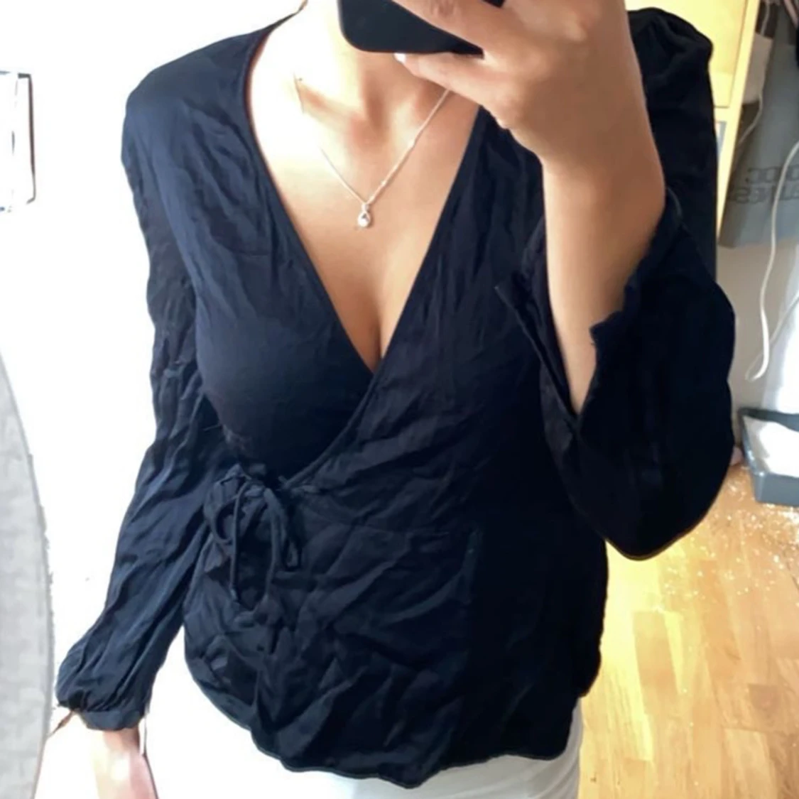 Svart omlotttröja - 90