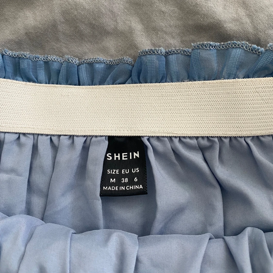 Blå volangkjol - 91