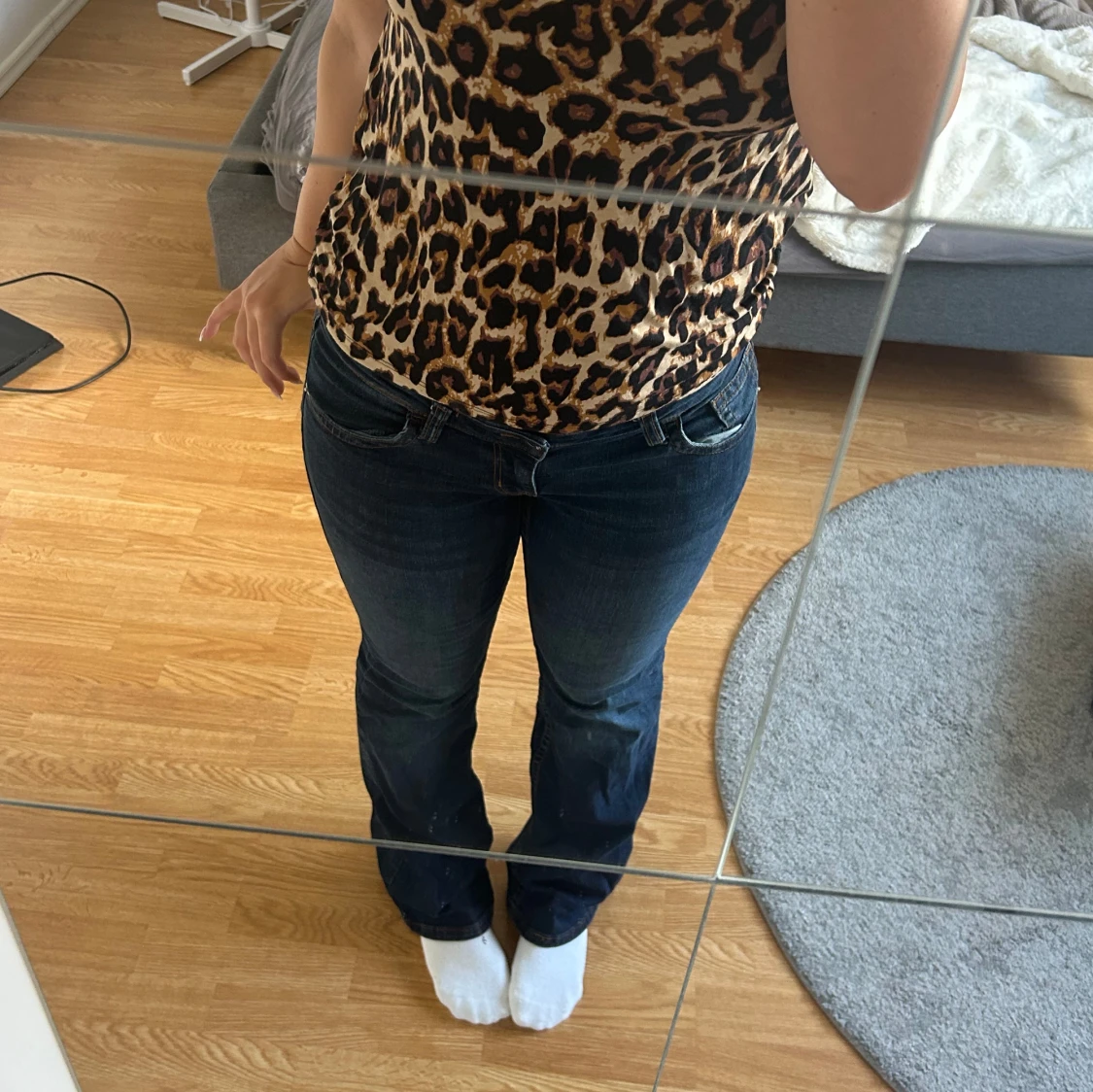 Lågmidjade jeans