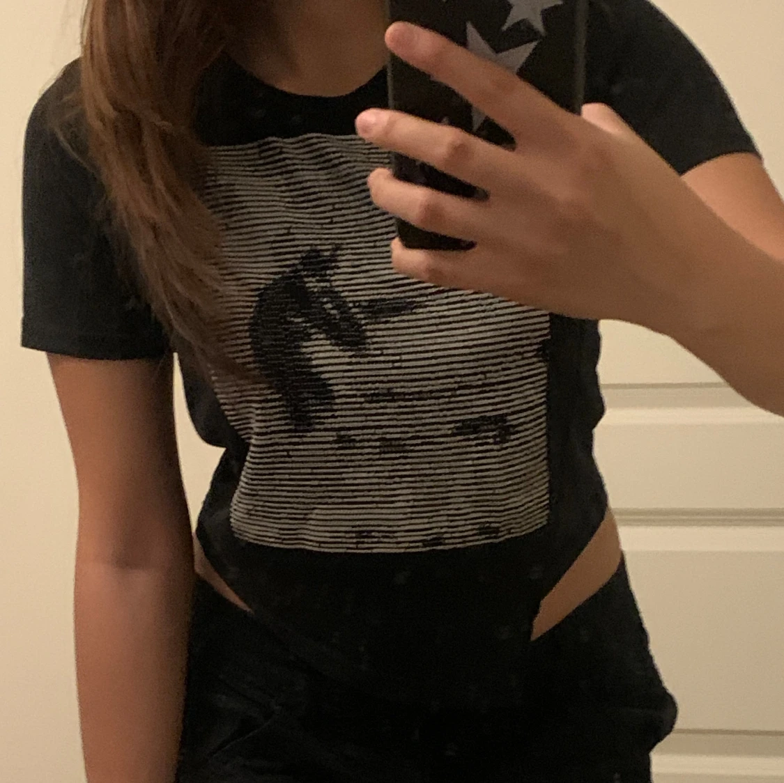 Svart tröja med tryck