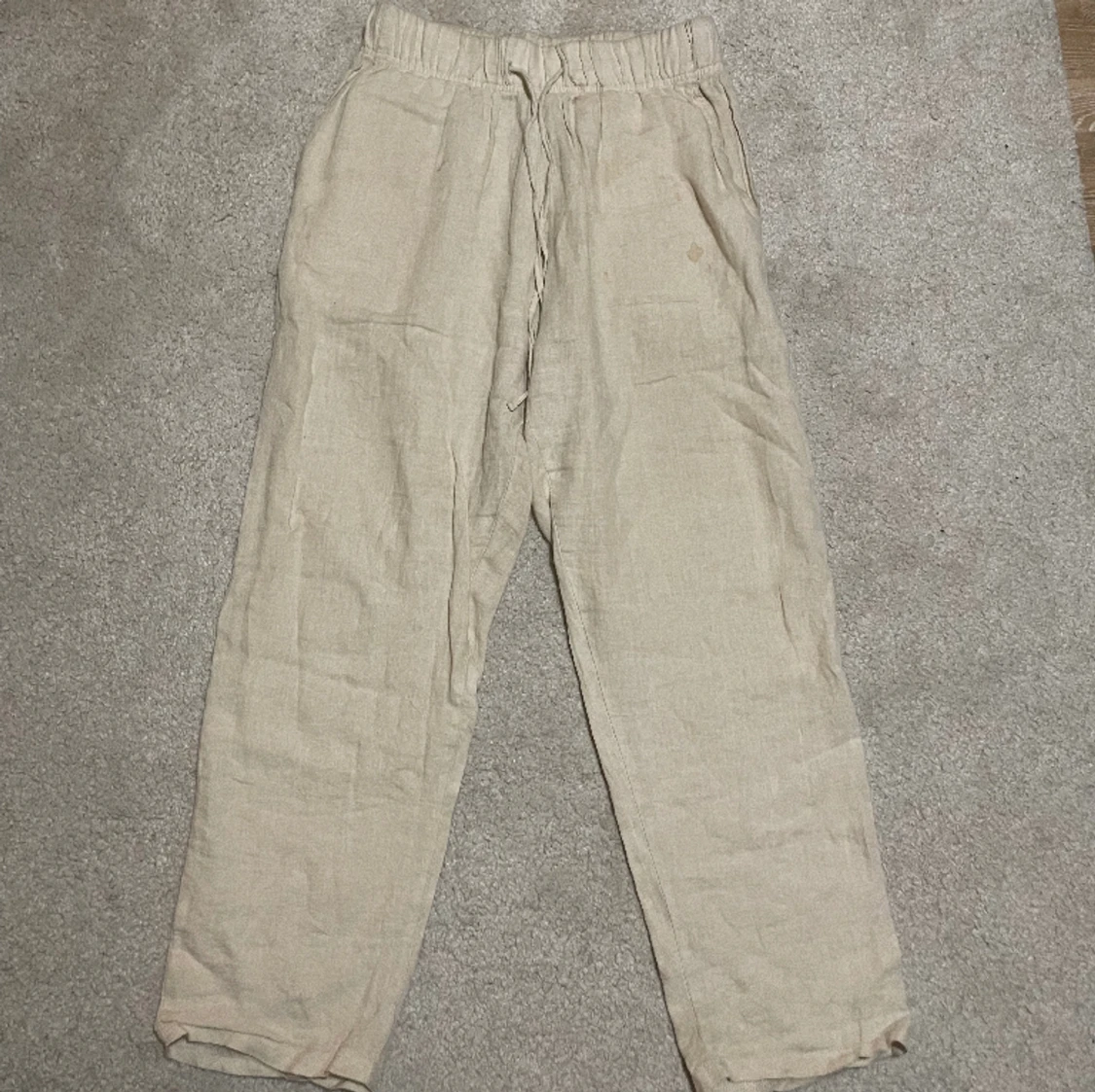 The Blue Uniform Linnebyxor, Benvit, Storlek M - 90