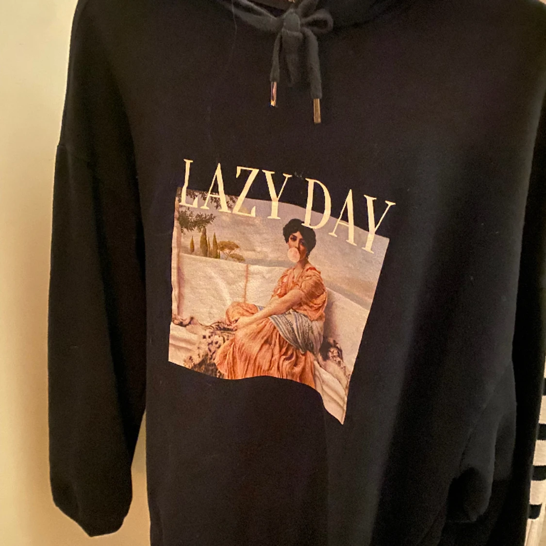 Hoodie med tryck💕