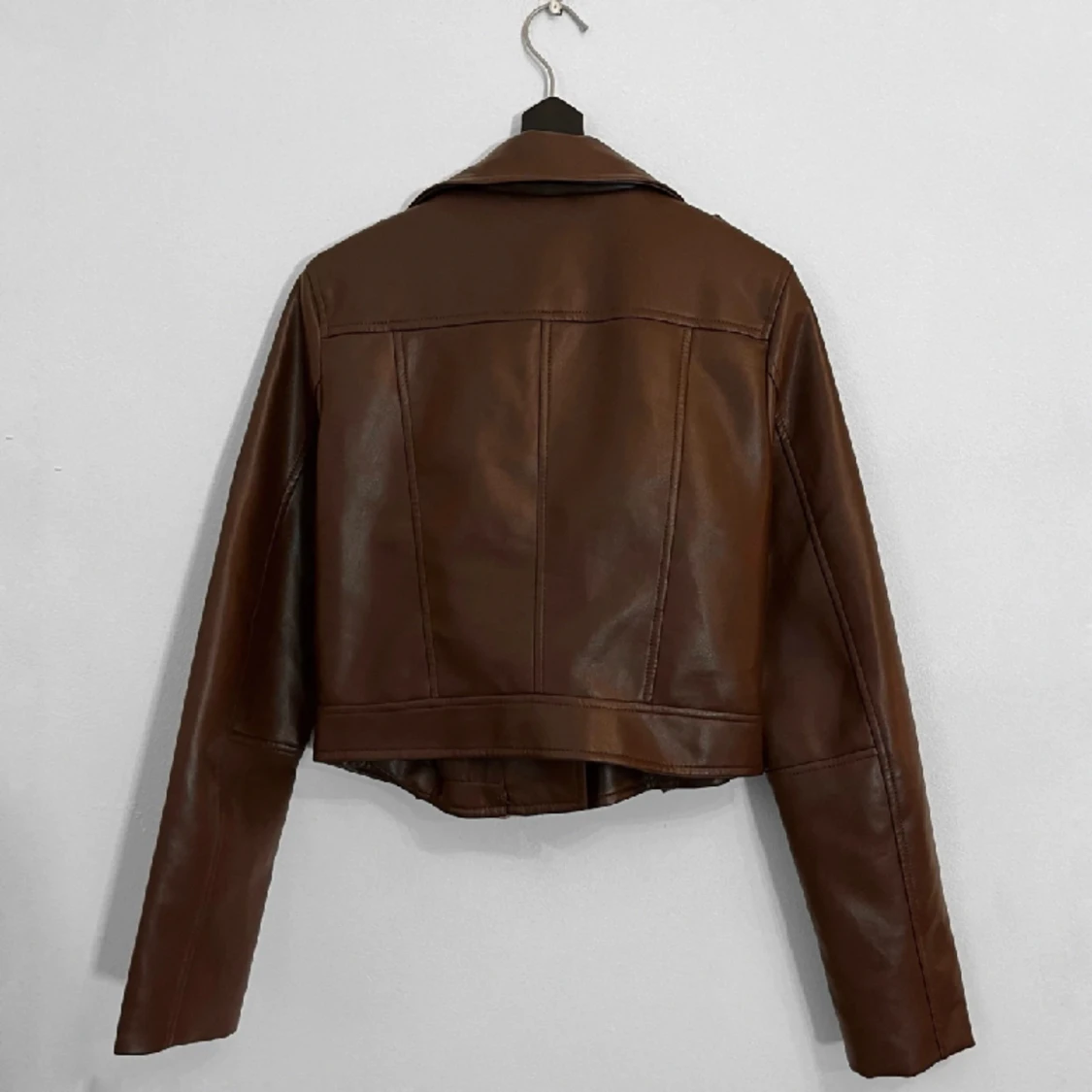 Brun skinnjacka - 91