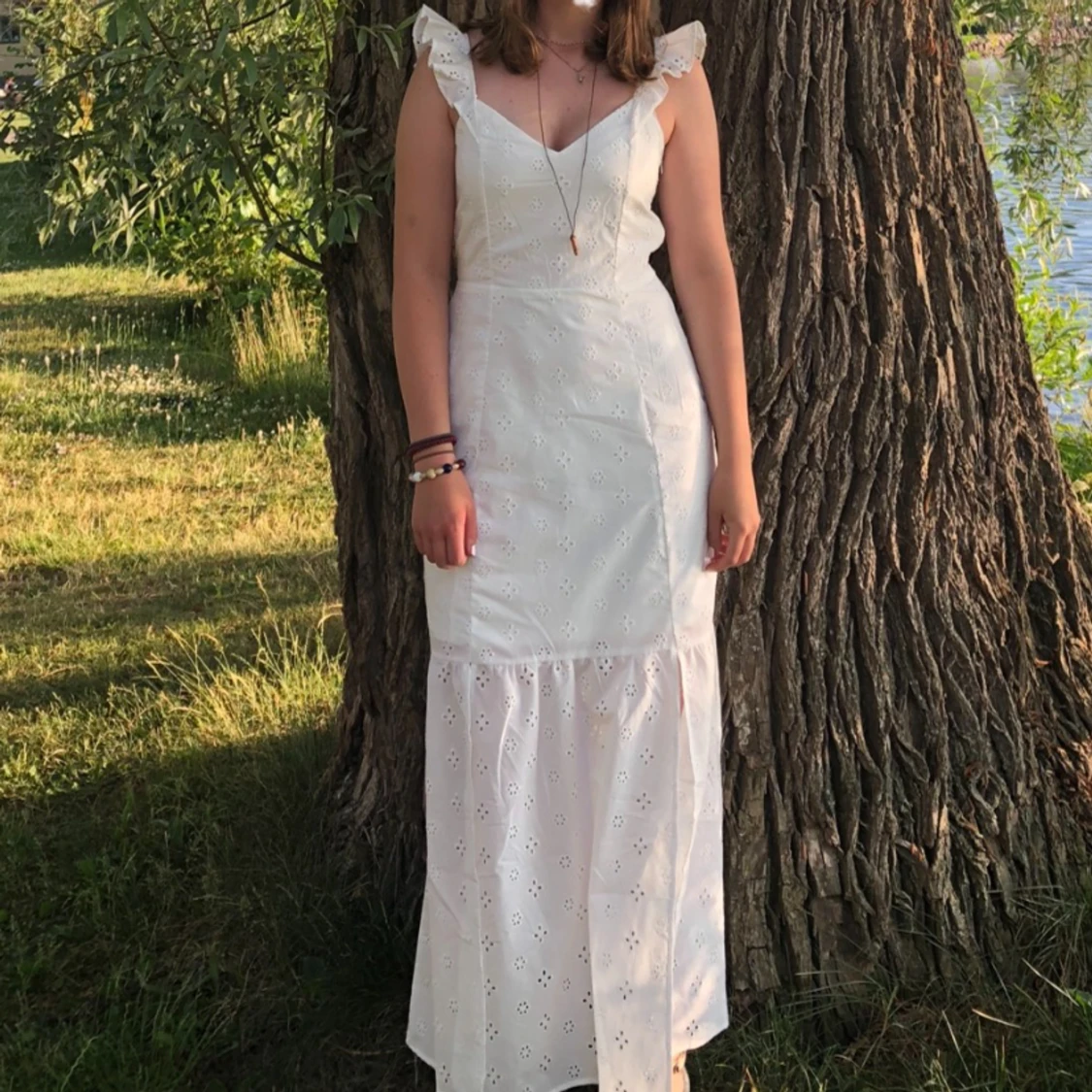 Vit långklänning🤍