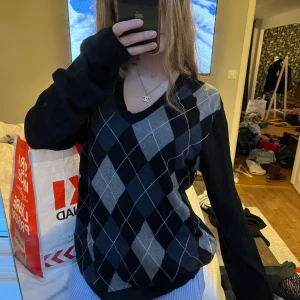 Långärmad tröja - Långärmad rutig tröja 