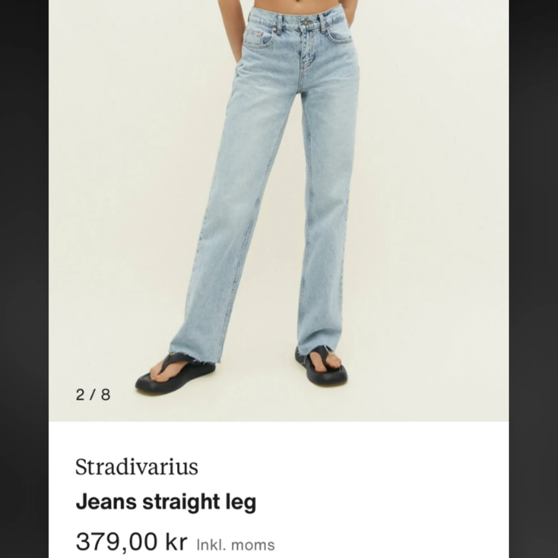 Blåa stradivarius Jeans  - 92