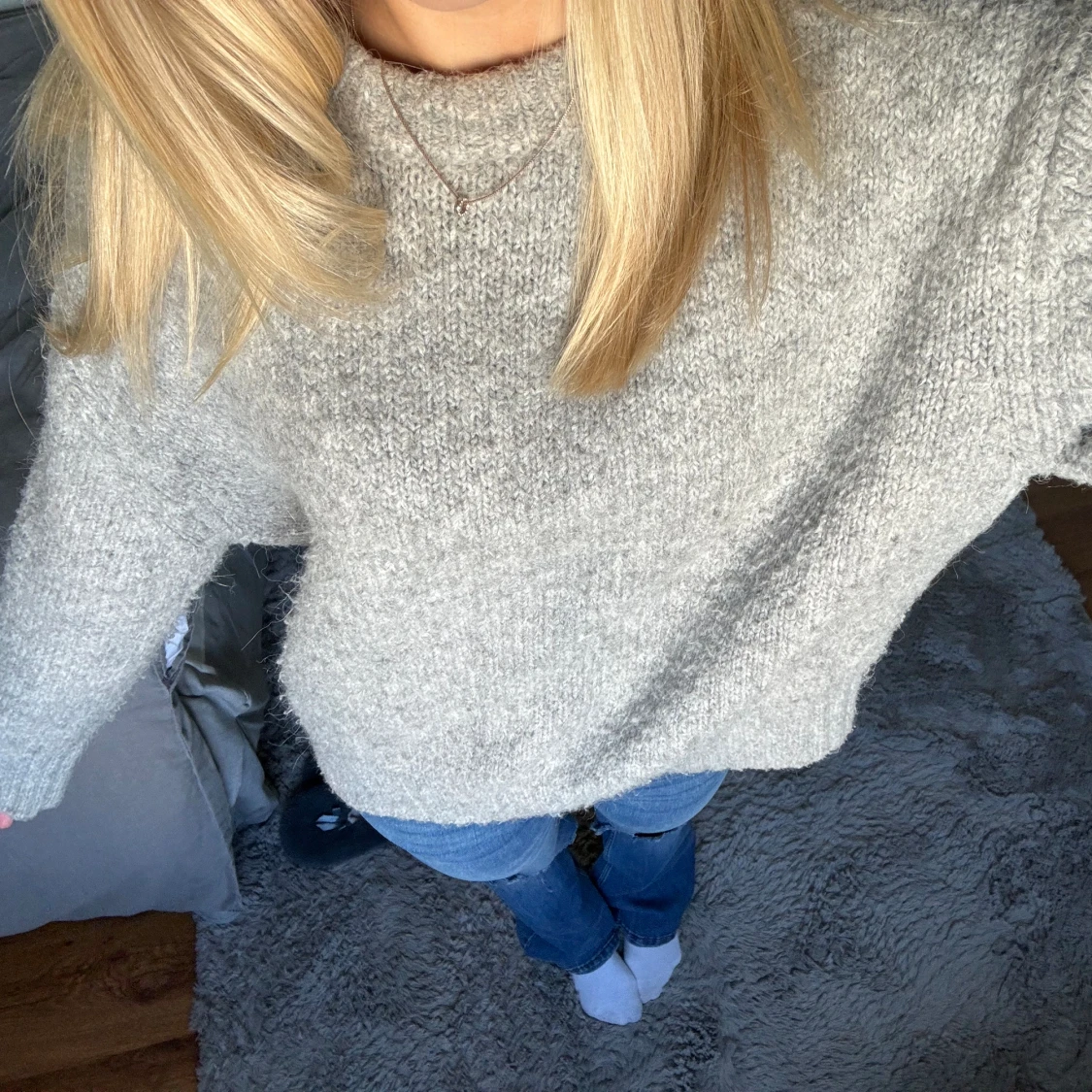 Stickad tröja