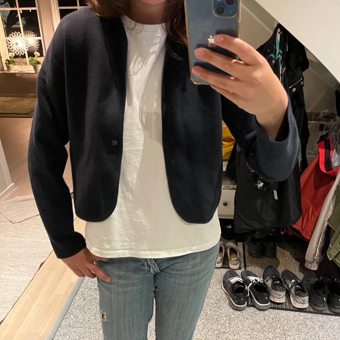 Trekvartsärmad kofta - 92